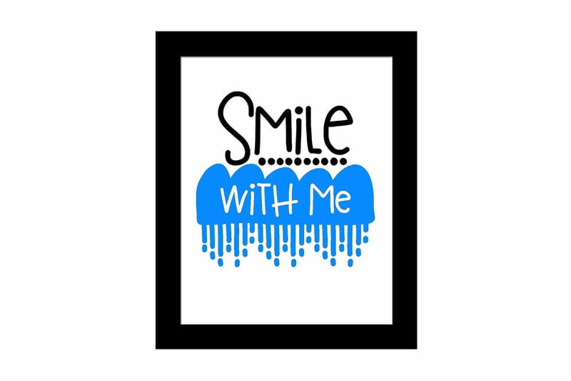 Bilde Sayings med Ramme Flerfarget - 22,3x52,8 cm - Interiør - Maleri & posters - Lerretsbilder
