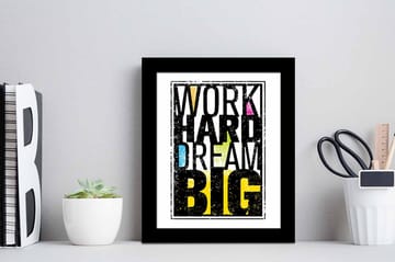 Bilde Sayings med Ramme Flerfarget - 22,3x52,8 cm - Interiør - Maleri & posters - Lerretsbilder
