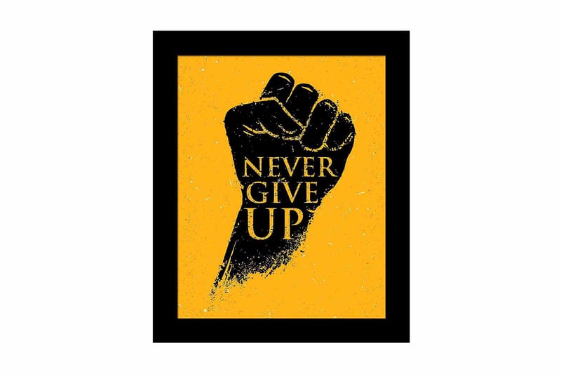Bilde Sayings med Ramme Flerfarget - 22,3x52,8 cm - Interiør - Maleri & posters - Lerretsbilder