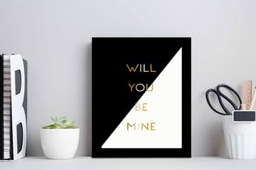 Bilde Sayings med Ramme Flerfarget - 22,3x52,8 cm - Interiør - Maleri & posters - Lerretsbilder