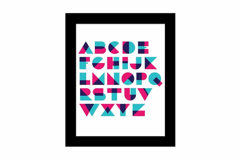 Bilde Sayings med Ramme Flerfarget - 22,3x52,8 cm - Interiør - Maleri & posters - Lerretsbilder