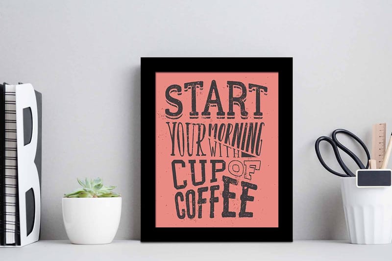 Bilde Sayings med Ramme Flerfarget - 22,3x52,8 cm - Interiør - Maleri & posters - Lerretsbilder