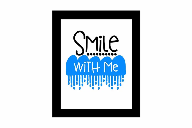 Bilde Sayings med Ramme Flerfarget, 22,3x52,8 cm