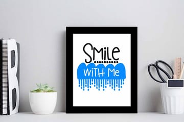 Bilde Sayings med Ramme Flerfarget - 22,3x52,8 cm - Interiør - Maleri & posters - Lerretsbilder