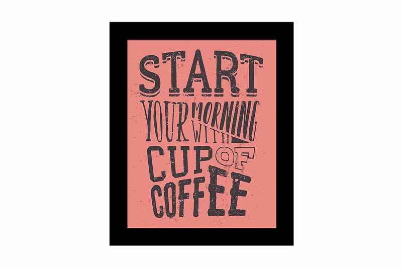 Bilde Sayings med Ramme Flerfarget, 22,3x52,8 cm