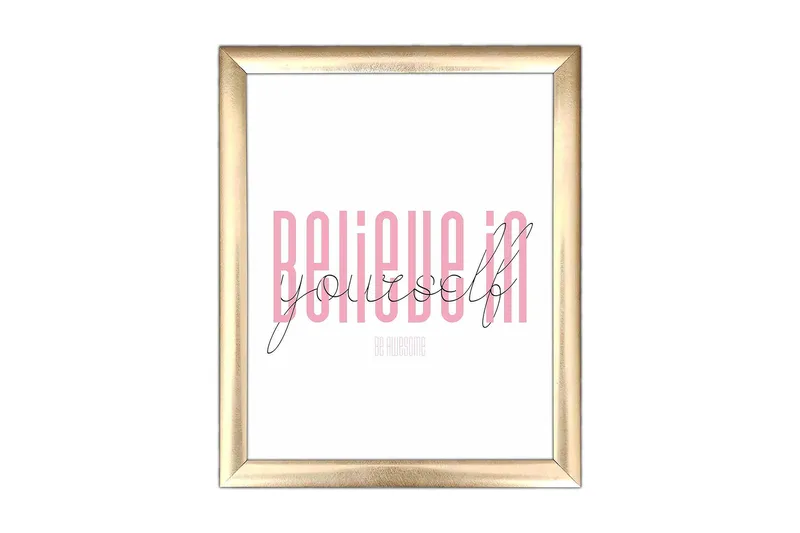 Bilde Sayings med Ramme Flerfarget, 22,3x52,8 cm