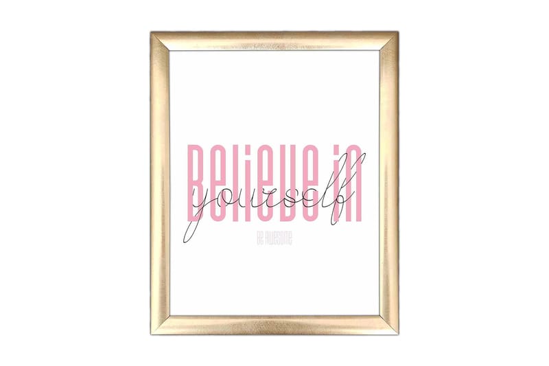 Bilde Sayings med Ramme Flerfarget, 22,3x52,8 cm