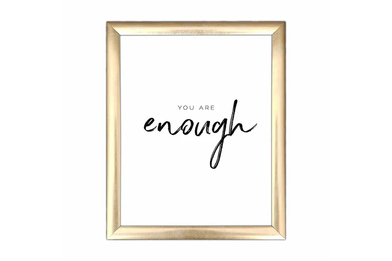 Bilde Sayings med Ramme Flerfarget, 22,3x52,8 cm