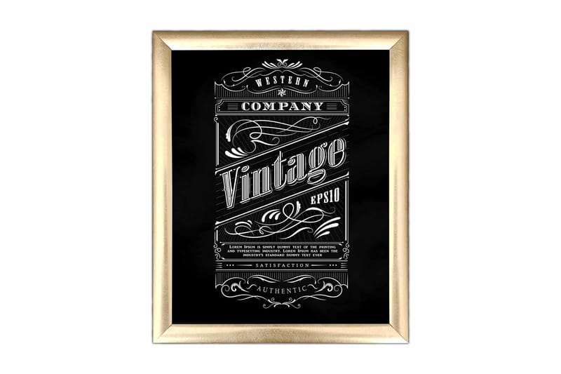 Bilde Sayings med Ramme Flerfarget, 22,3x52,8 cm