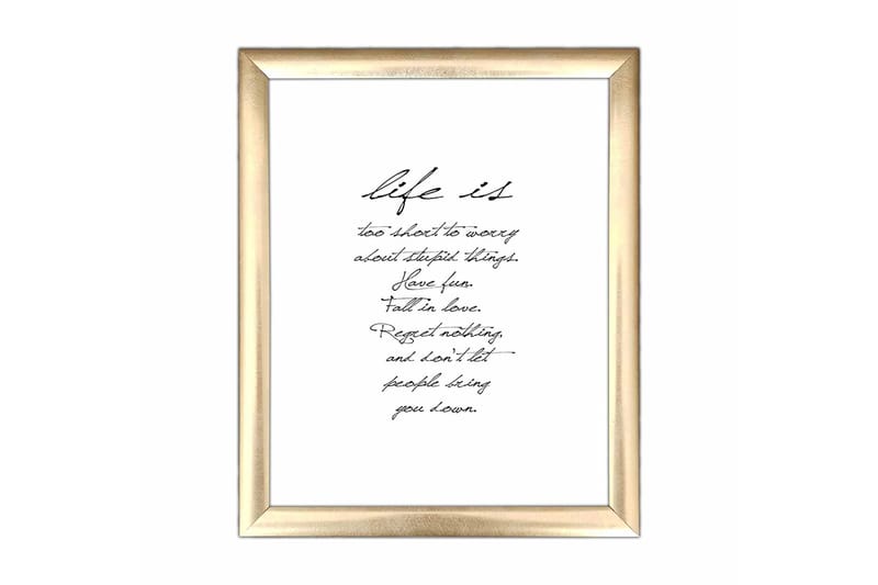 Bilde Sayings med Ramme Flerfarget, 22,3x52,8 cm
