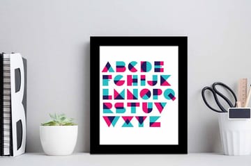 Bilde Sayings med Ramme Flerfarget - 22,3x52,8 cm - Interiør - Maleri & posters - Lerretsbilder