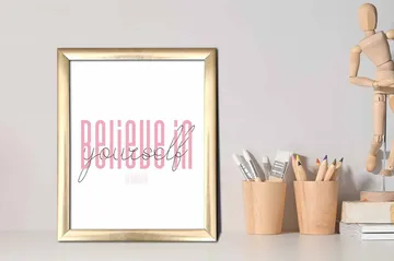 Bilde Sayings med Ramme Flerfarget - 22,3x52,8 cm - Interiør - Maleri & posters - Lerretsbilder