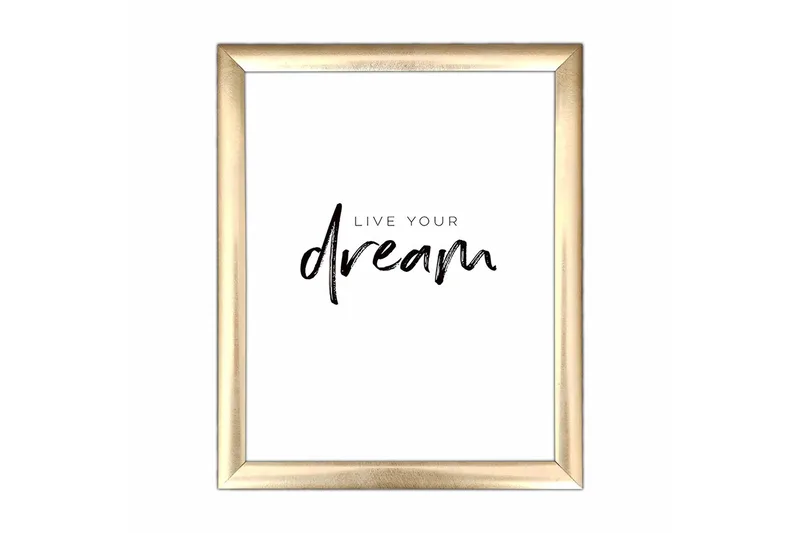 Bilde Sayings med Ramme Flerfarget, 22,3x52,8 cm