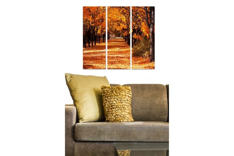 Bilde Scenic 3-pk Flerfarget - 22x05 cm - Interiør - Maleri & posters - Lerretsbilder