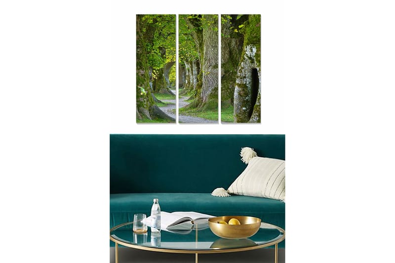 Bilde Scenic 3-pk Flerfarget - 22x05 cm - Interiør - Maleri & posters - Lerretsbilder