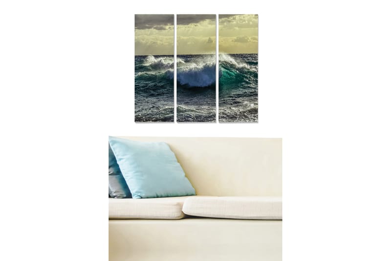 Bilde Scenic 3-pk Flerfarget - 22x05 cm - Interiør - Maleri & posters - Lerretsbilder