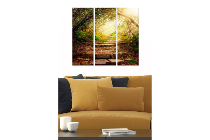 Bilde Scenic 3-pk Flerfarget - 22x05 cm - Interiør - Maleri & posters - Lerretsbilder