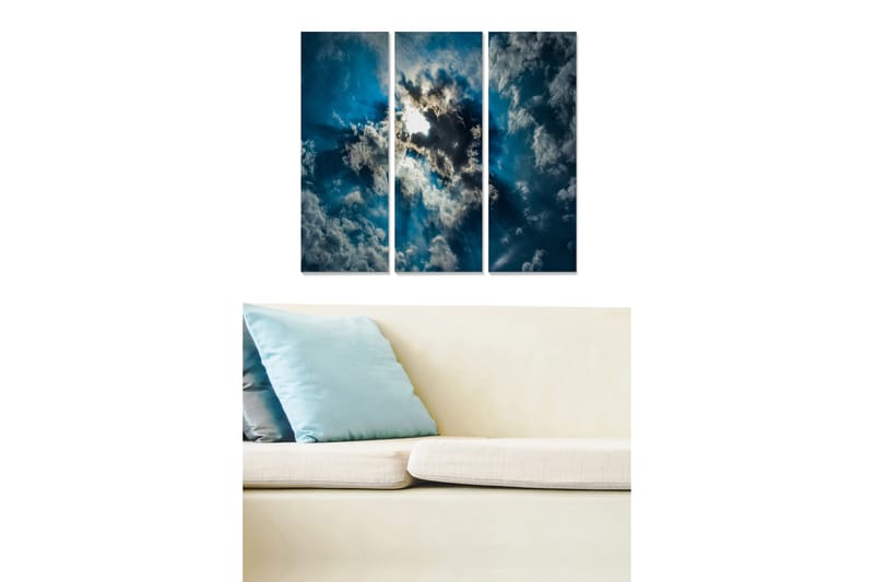 Bilde Scenic 3-pk Flerfarget - 22x05 cm - Interiør - Maleri & posters - Lerretsbilder