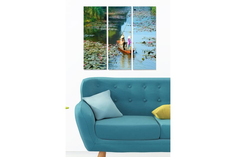 Bilde Scenic 3-pk Flerfarget - 22x05 cm - Interiør - Maleri & posters - Lerretsbilder