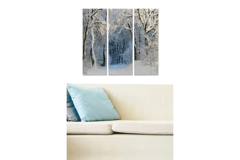 Bilde Scenic 3-pk Flerfarget - 22x05 cm - Interiør - Maleri & posters - Lerretsbilder