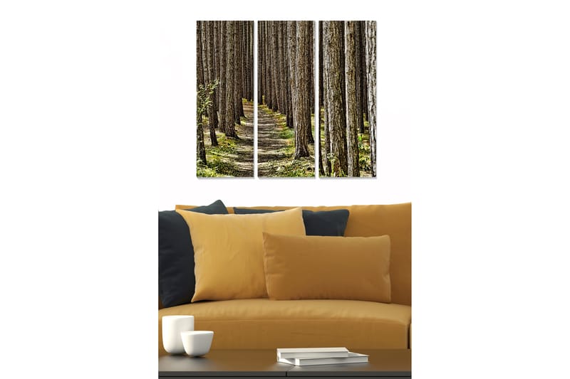 Bilde Scenic 3-pk Flerfarget - 22x05 cm - Interiør - Maleri & posters - Lerretsbilder