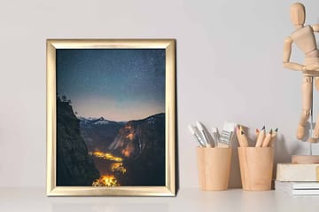Bilde Scenic med Ramme Flerfarget - 22,3x52,8 cm - Interiør - Maleri & posters - Lerretsbilder