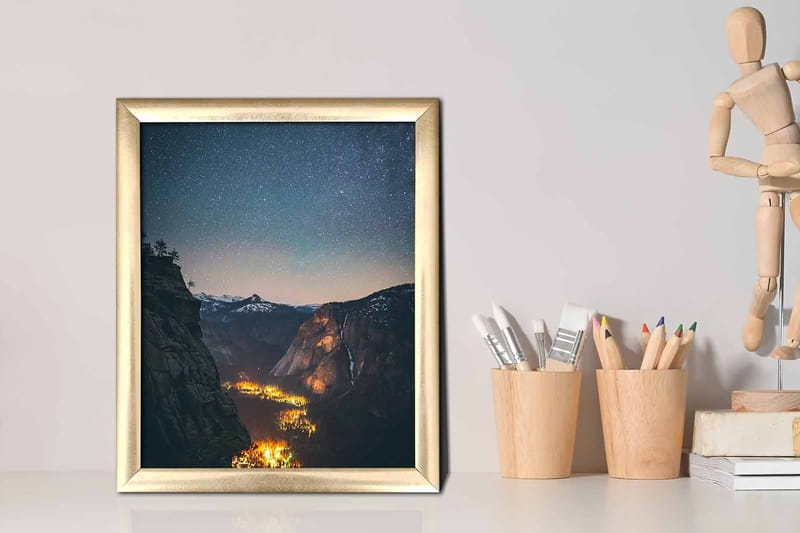 Bilde Scenic med Ramme Flerfarget - 22,3x52,8 cm - Interiør - Maleri & posters - Lerretsbilder