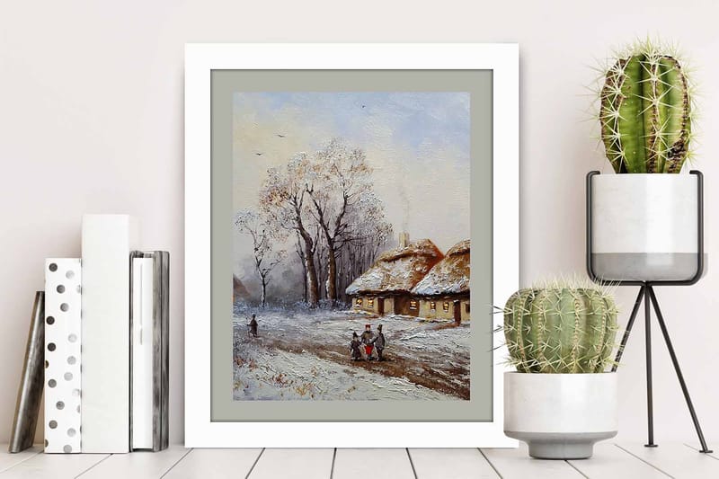 Bilde Scenic med Ramme Flerfarget - 22,3x52,8 cm - Interiør - Maleri & posters - Lerretsbilder