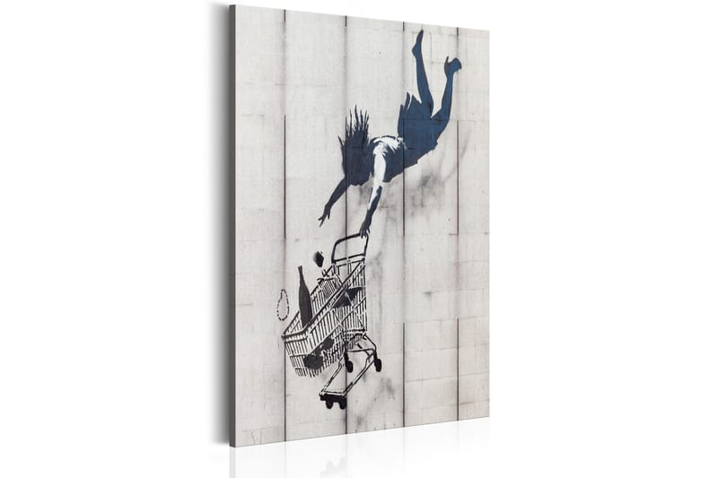 Bilde Shop Til You Drop By Banksy 60x90 - Artgeist sp. z o. o. - Lerretsbilder