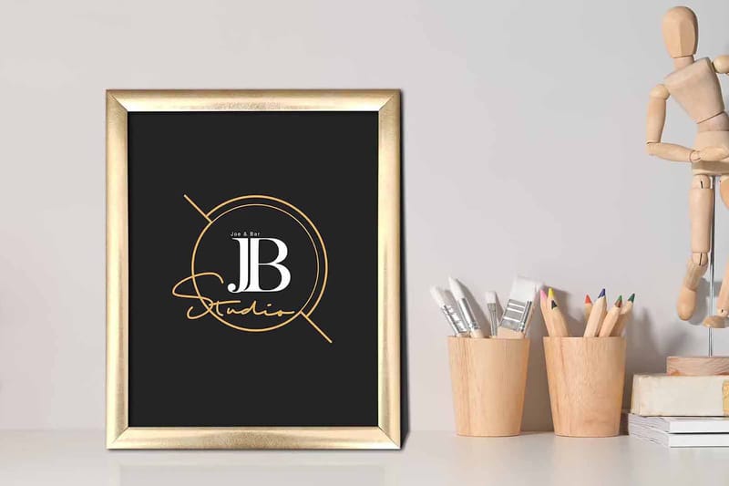 Bilde Sign med Ramme Flerfarget - 22,3x52,8 cm - Interiør - Maleri & posters - Lerretsbilder