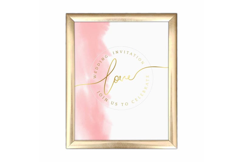 Bilde Sign med Ramme Flerfarget - 22,3x52,8 cm - Interiør - Maleri & posters - Lerretsbilder