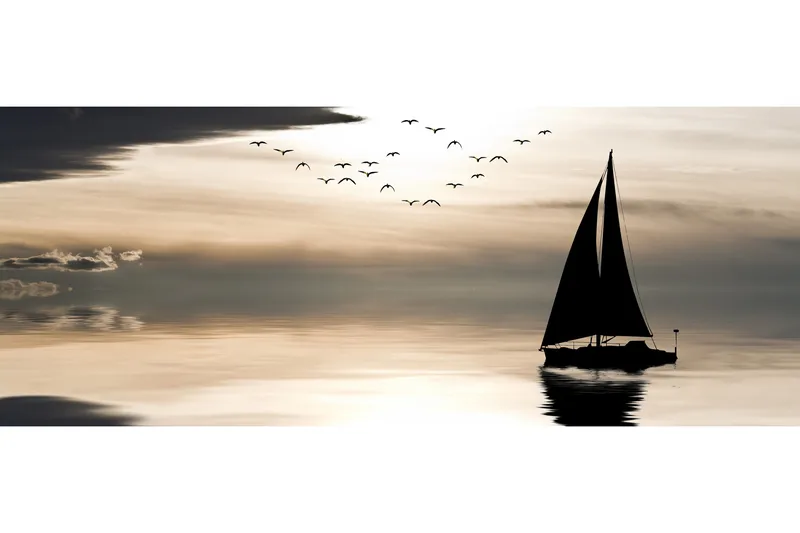 Bilde Sunset - 55x012 cm - Interiør - Maleri & posters - Lerretsbilder