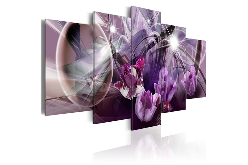 Bilde Purple Of Tulips 100x50 - Artgeist sp. z o. o. - Lerretsbilder