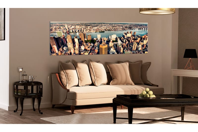 Bilde Panorama Of New York 135x45 - Artgeist sp. z o. o. - Lerretsbilder