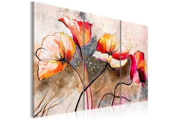 Bilde Poppies whipped by the wind 90x60