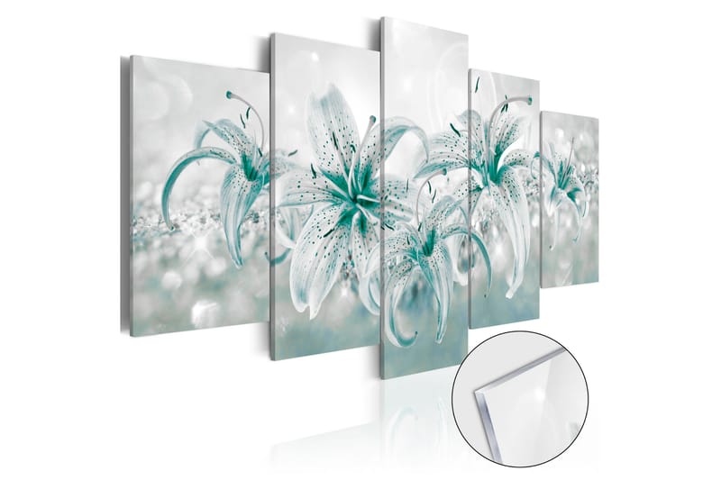 Bilde På Akryl Sapphire Lilies 200x100 - Artgeist sp. z o. o. - Lerretsbilder