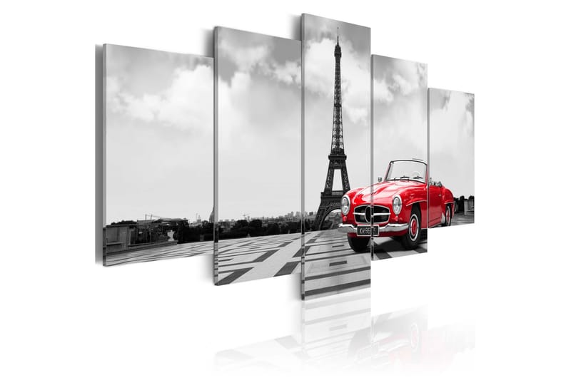 Bilde Parisian Car 100x50 - Artgeist sp. z o. o. - Lerretsbilder
