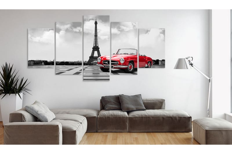 Bilde Parisian Car 100x50 - Artgeist sp. z o. o. - Lerretsbilder