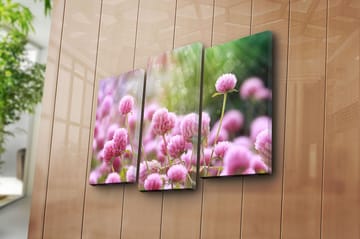 Canvasbilde 3-pk flerfarget - 22x03 cm - Interiør - Maleri & posters - Lerretsbilder