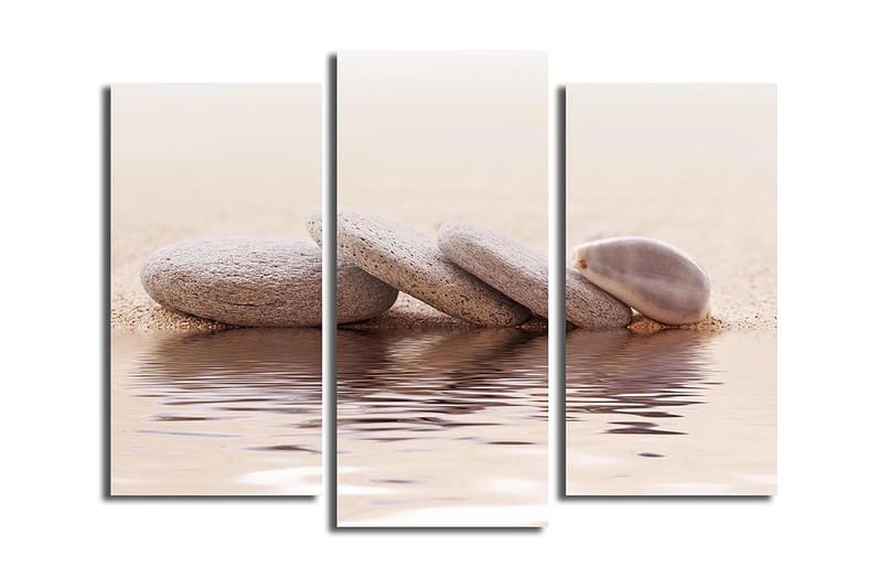 Canvasbilde 3-pk flerfarget - 22x03 cm - Interiør - Maleri & posters - Lerretsbilder