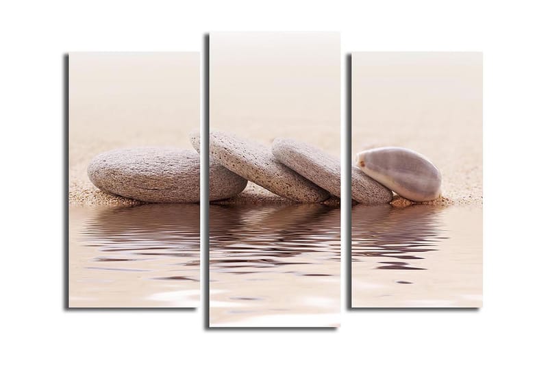 Canvasbilde 3-pk flerfarget, 22x03 cm