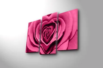 Canvasbilde 3-pk flerfarget - 22x03 cm - Interiør - Maleri & posters - Lerretsbilder