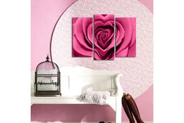 Canvasbilde 3-pk flerfarget - 22x03 cm - Interiør - Maleri & posters - Lerretsbilder