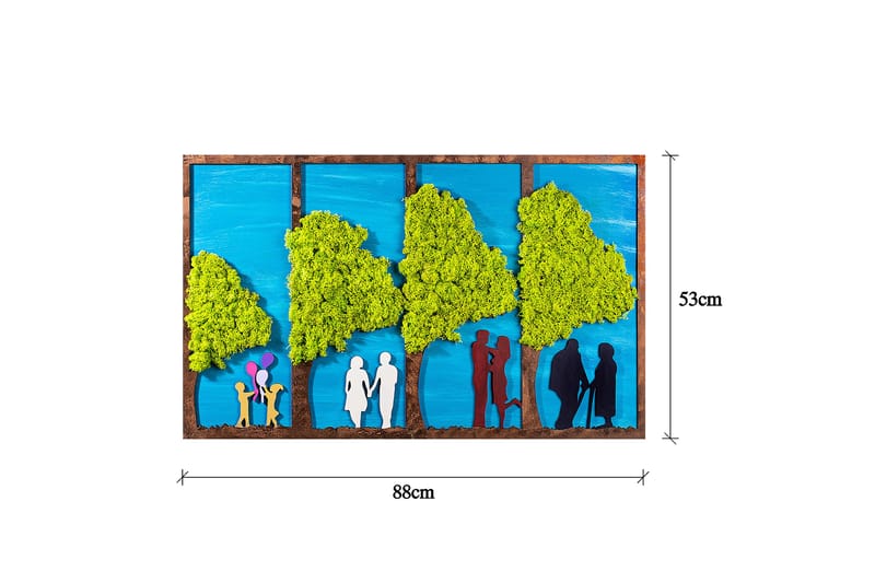Canvasbilde Age Together - Flerfarget - Interiør - Maleri & posters - Lerretsbilder