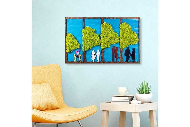 Canvasbilde Age Together - Flerfarget - Interiør - Maleri & posters - Lerretsbilder
