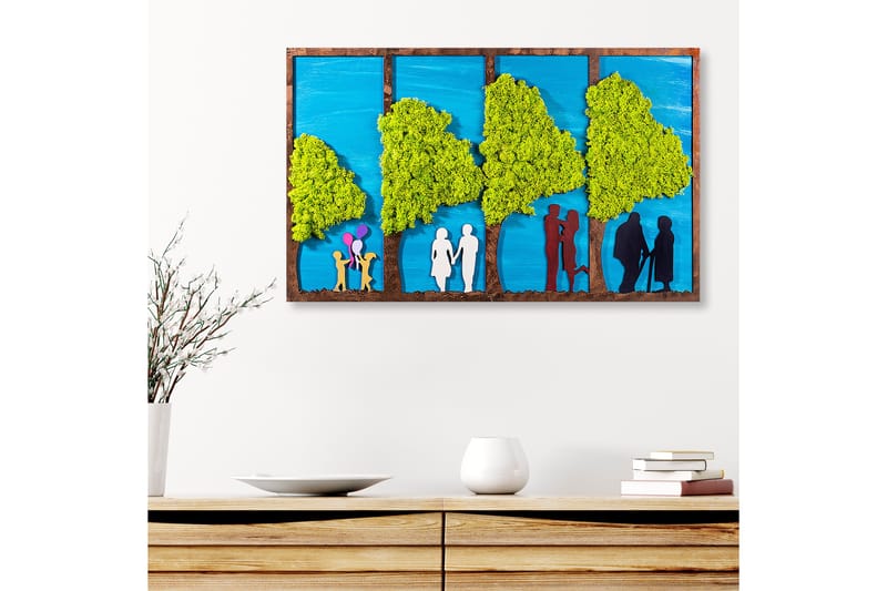 Canvasbilde Age Together - Flerfarget - Interiør - Maleri & posters - Lerretsbilder