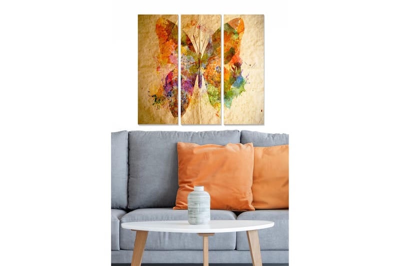 Canvasbilde Animal 3-pk flerfarget - 22x05 cm - Interiør - Maleri & posters - Lerretsbilder