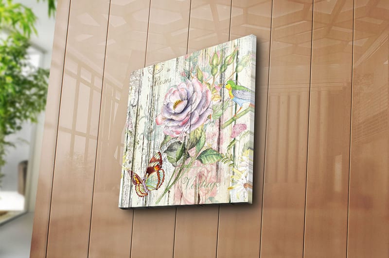 Canvasbilde Animal Flerfarget - 44x54 cm - Interiør - Maleri & posters - Lerretsbilder