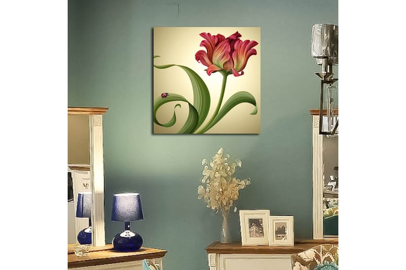 Canvasbilde Animal Flerfarget - 44x54 cm - Interiør - Maleri & posters - Lerretsbilder