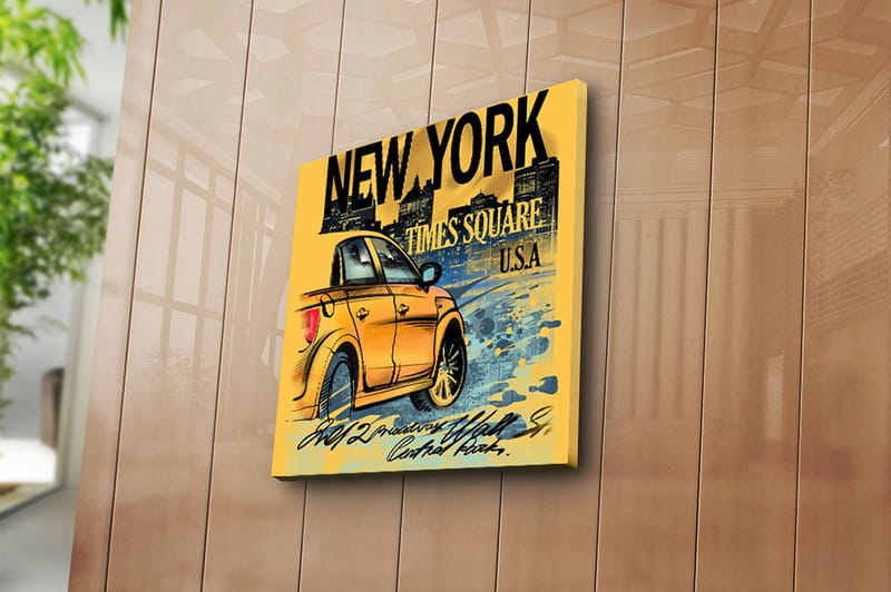 Canvasbilde Animal Flerfarget - 44x54 cm - Interiør - Maleri & posters - Lerretsbilder